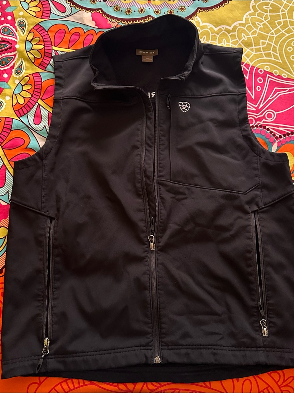 Ariat Softshell Full Zip Vest Size Large